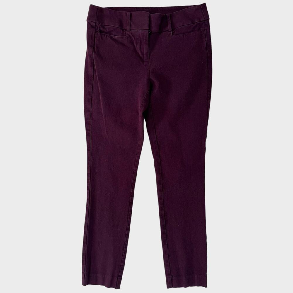 LOFT Magenta Skinny Size 0 Jeans Cotton Viscose Spandex
